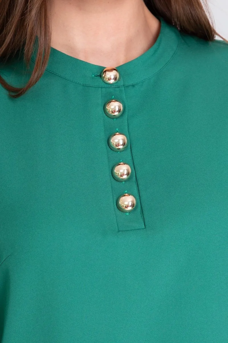 AMANDA DRESS (GREEN) 37.5"