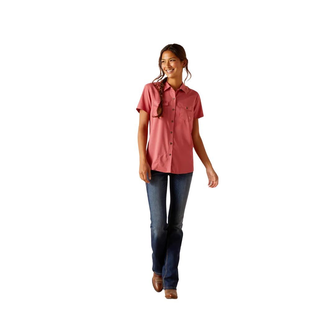 Ariat Women's Western Ventek Slate Rose Pink Shirt