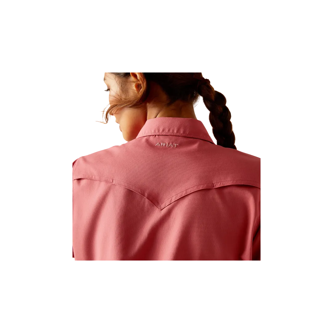 Ariat Women's Western Ventek Slate Rose Pink Shirt
