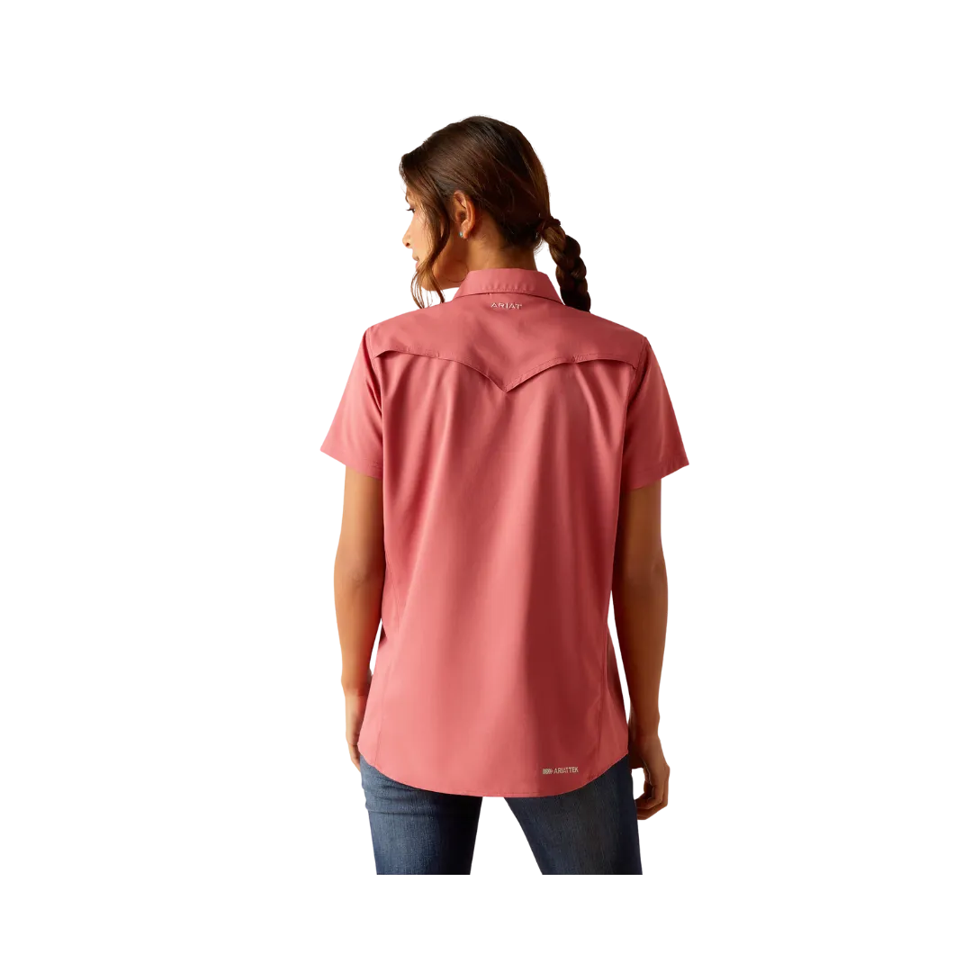 Ariat Women's Western Ventek Slate Rose Pink Shirt