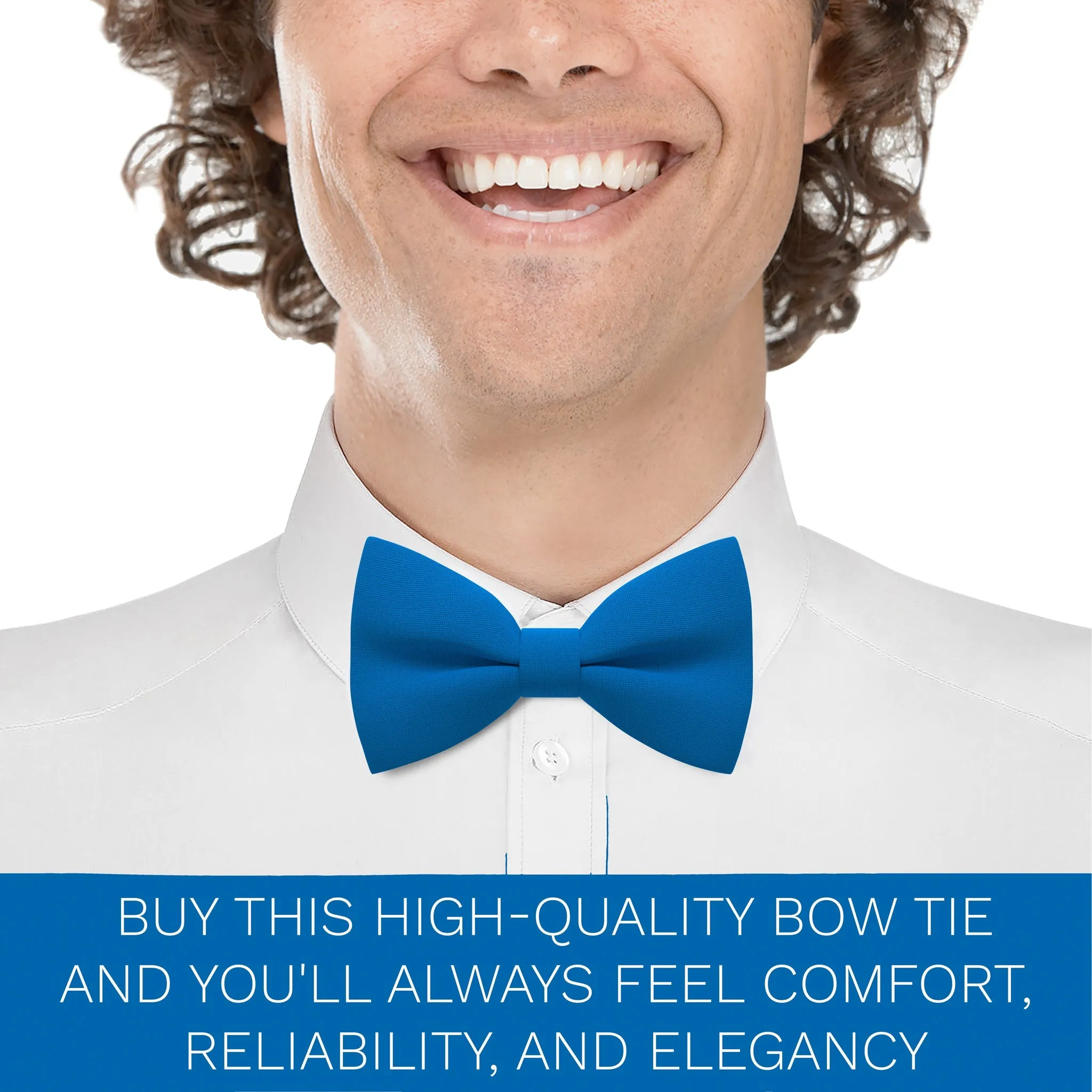 Azure Blue Bow Tie