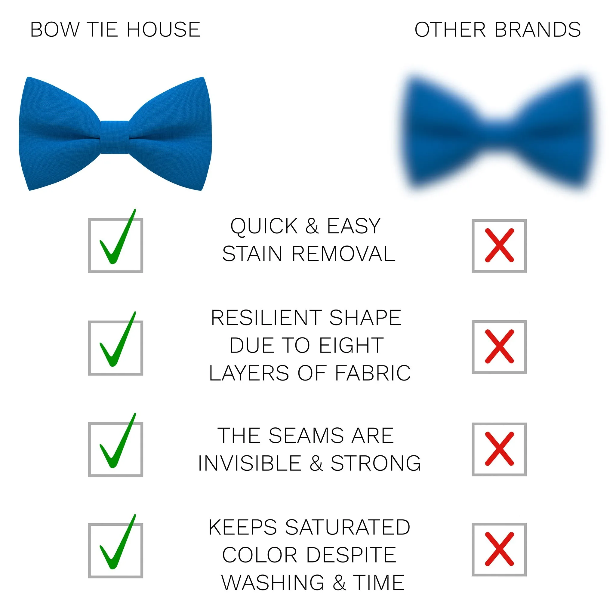 Azure Blue Bow Tie