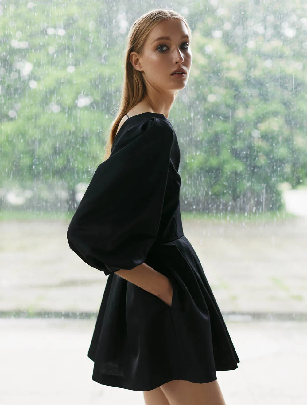 Baby doll little black dress