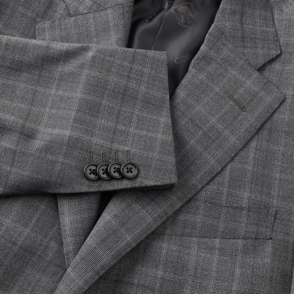 CORNELIANI Twill Leader Suit MID GREY