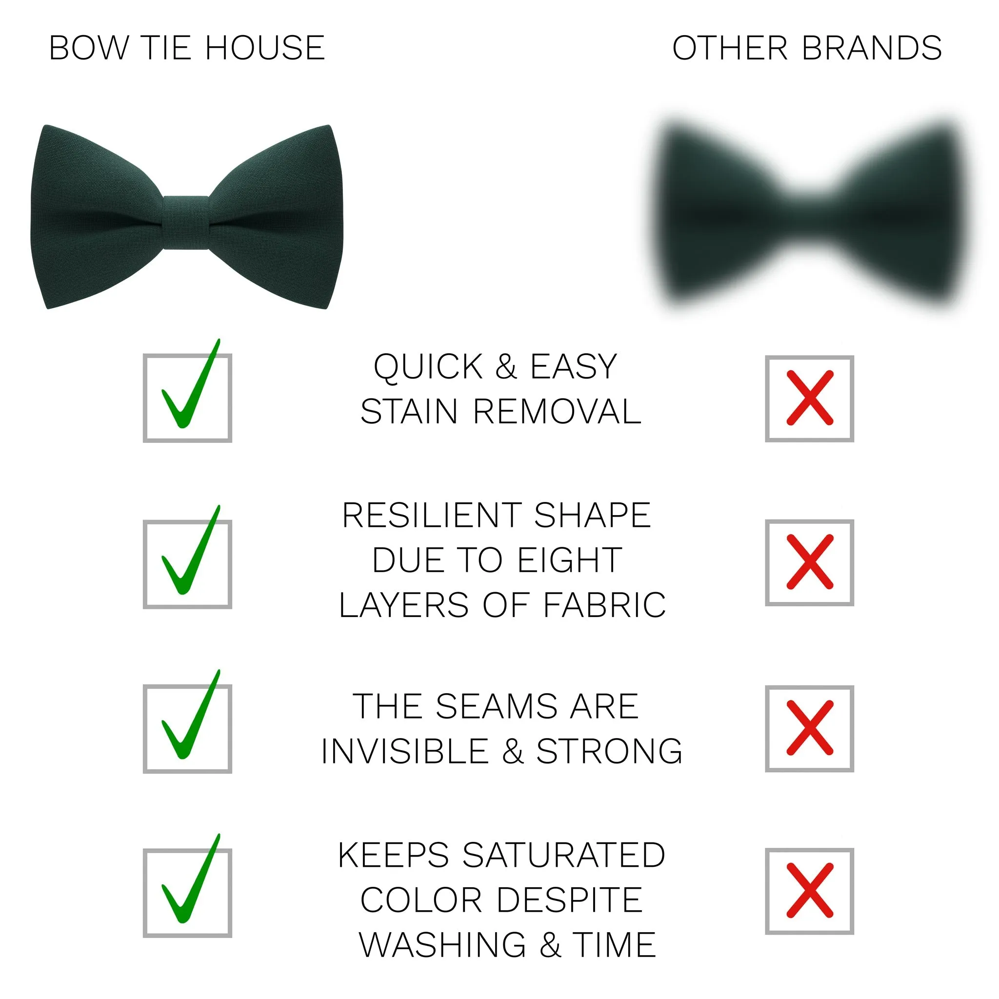 Dark Green Bow Tie