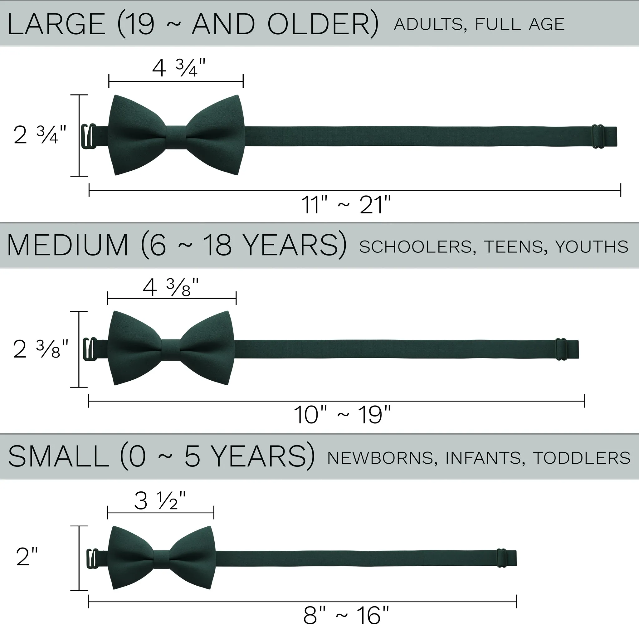 Dark Green Bow Tie