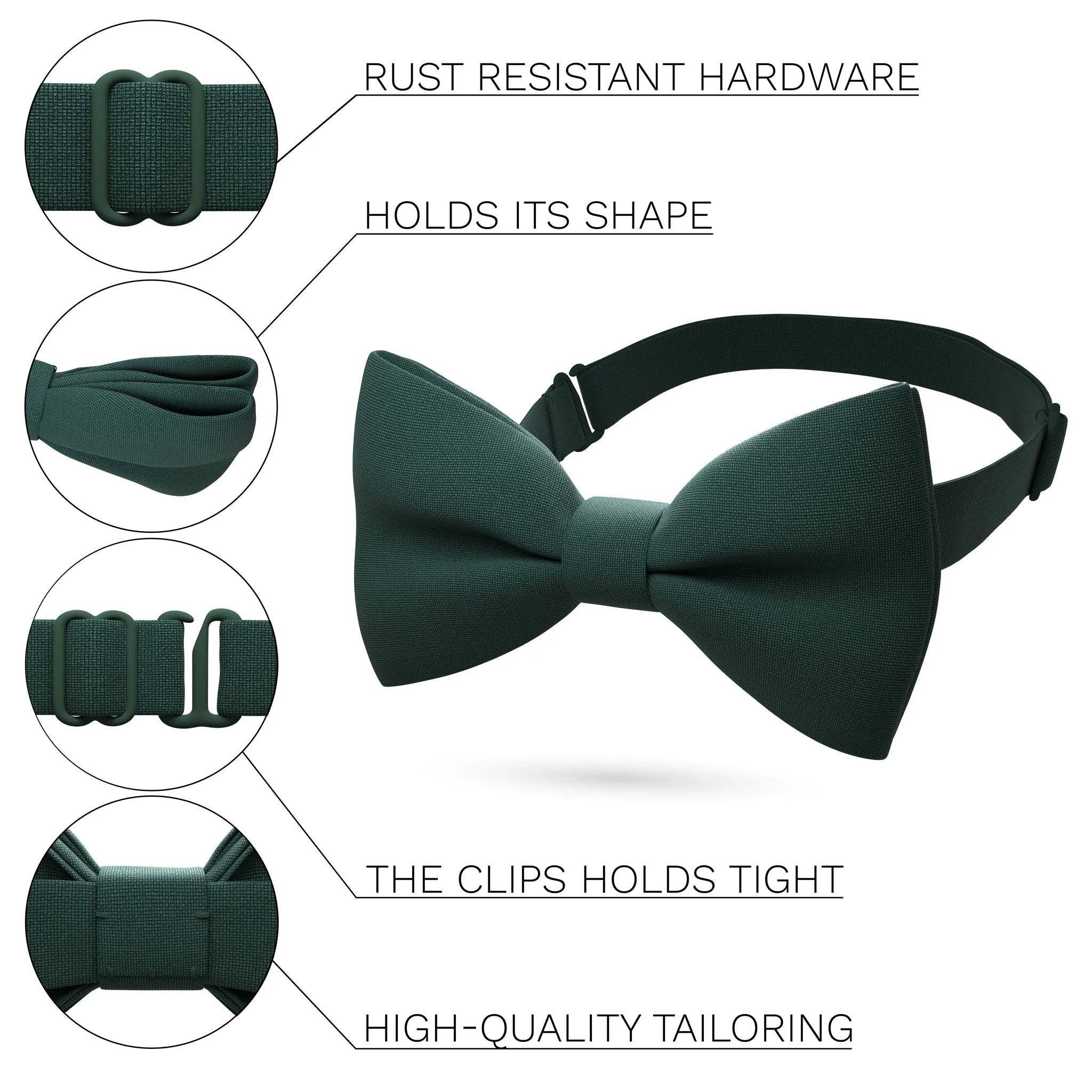 Dark Green Bow Tie