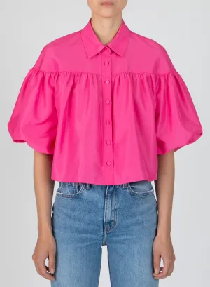 Derek Lam 10 Crosby - Rosa Balloon Slv Shirt In Carnation