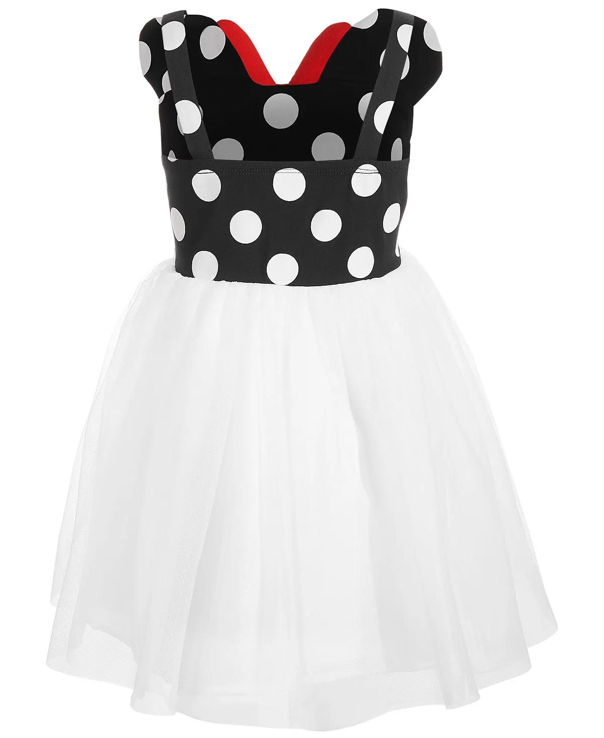 Disney Little Girls 3D Bow Dotted Minnie Mouse Dress
