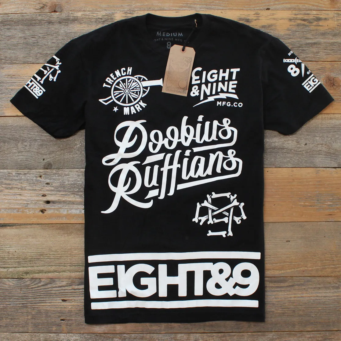 Doobious Ruffians Jersey Tee Black