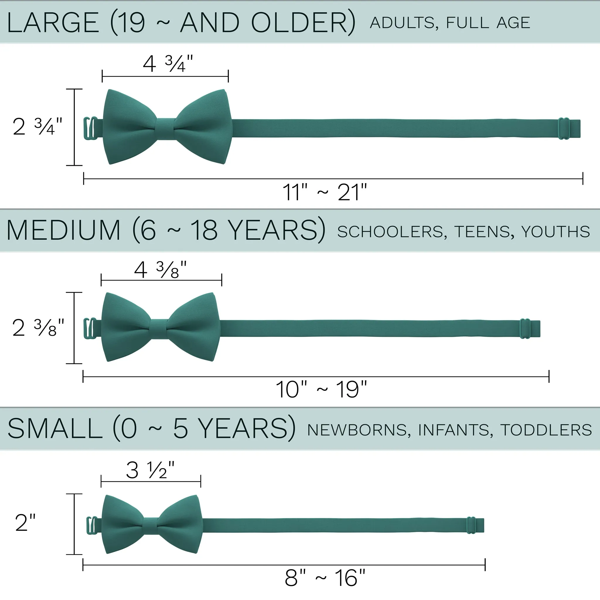 Green Teal Bow Tie