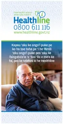 Healthline flyer - Tongan version