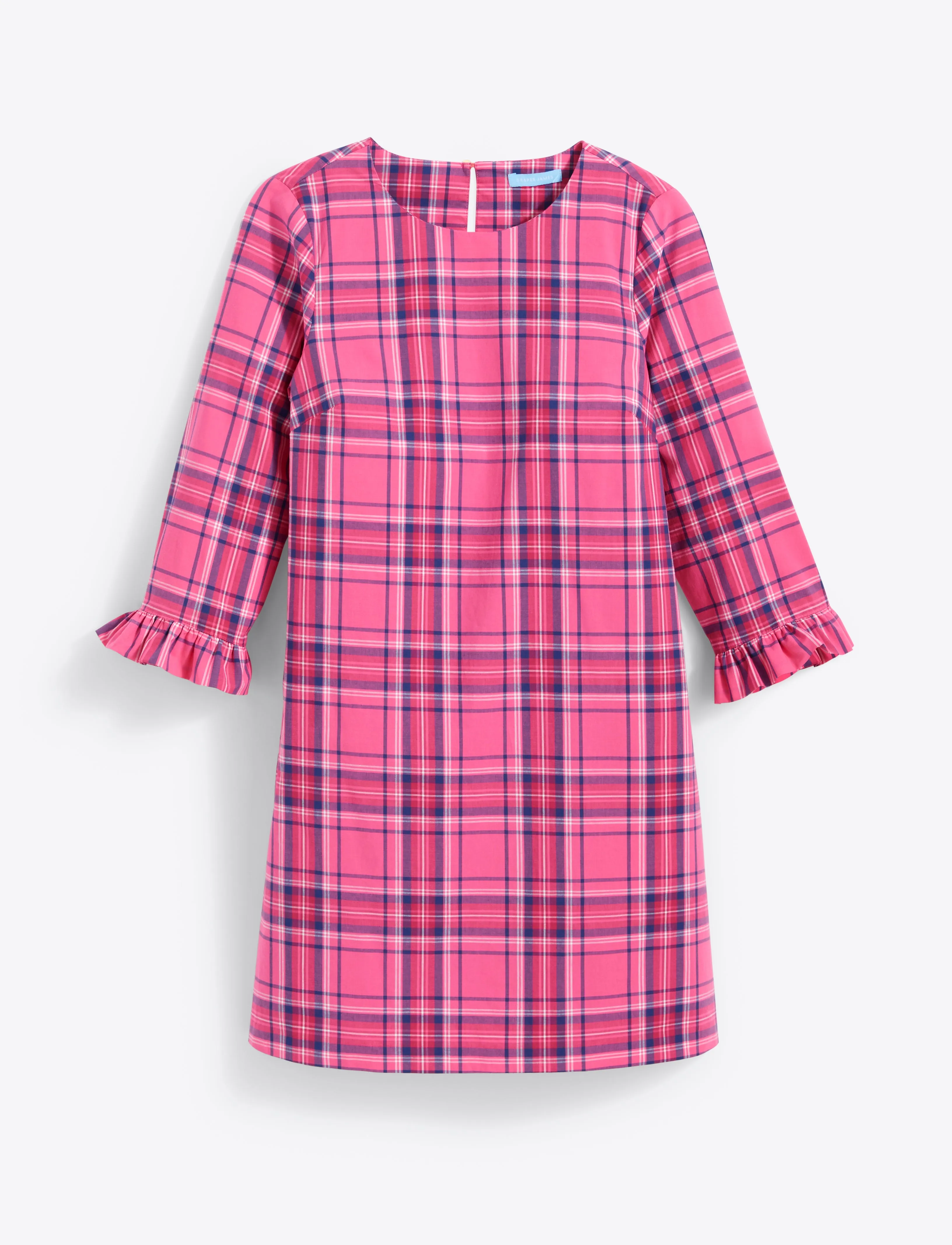 Jessie Shift Dress in Pink Angie Plaid