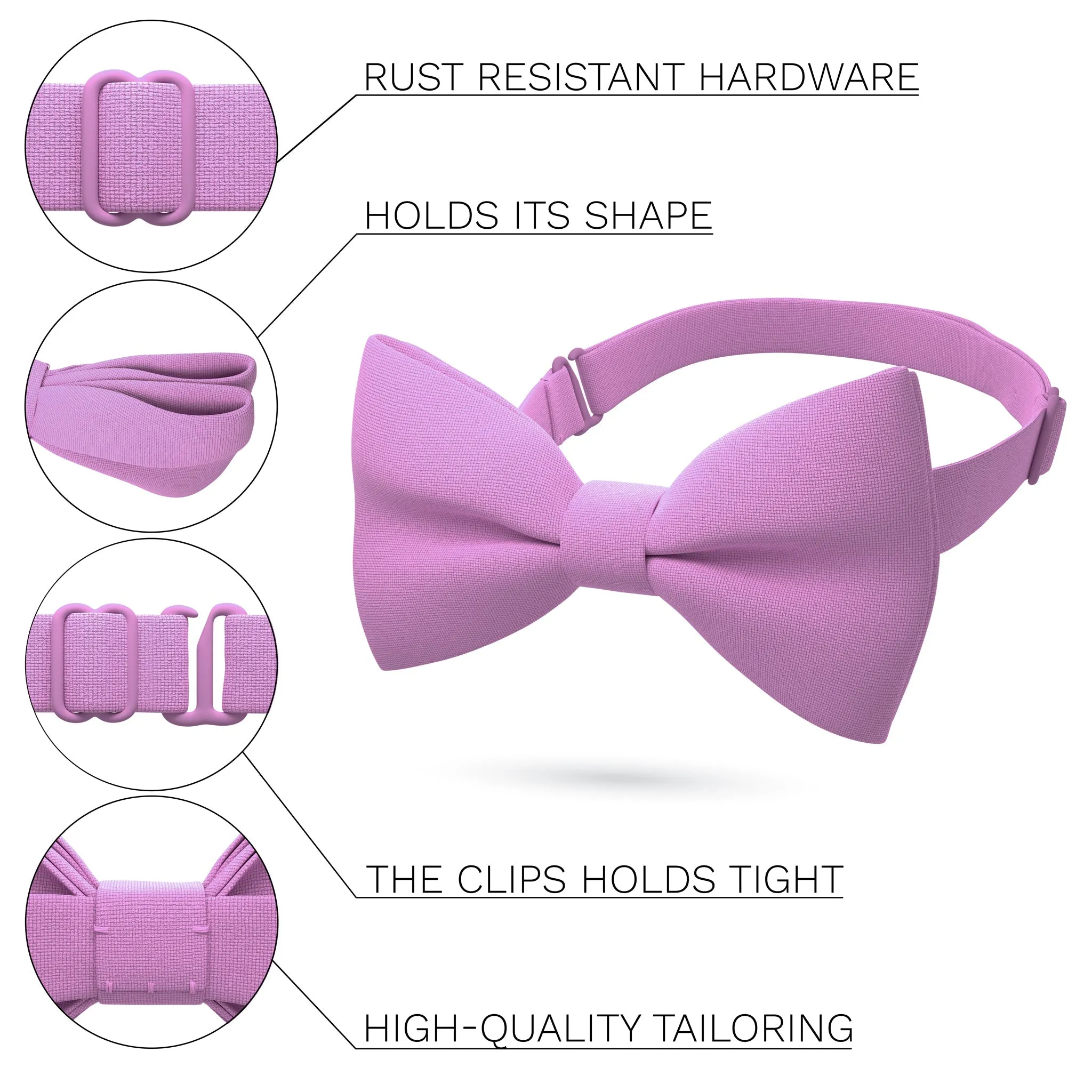 Lilac Chiffon Bow Tie