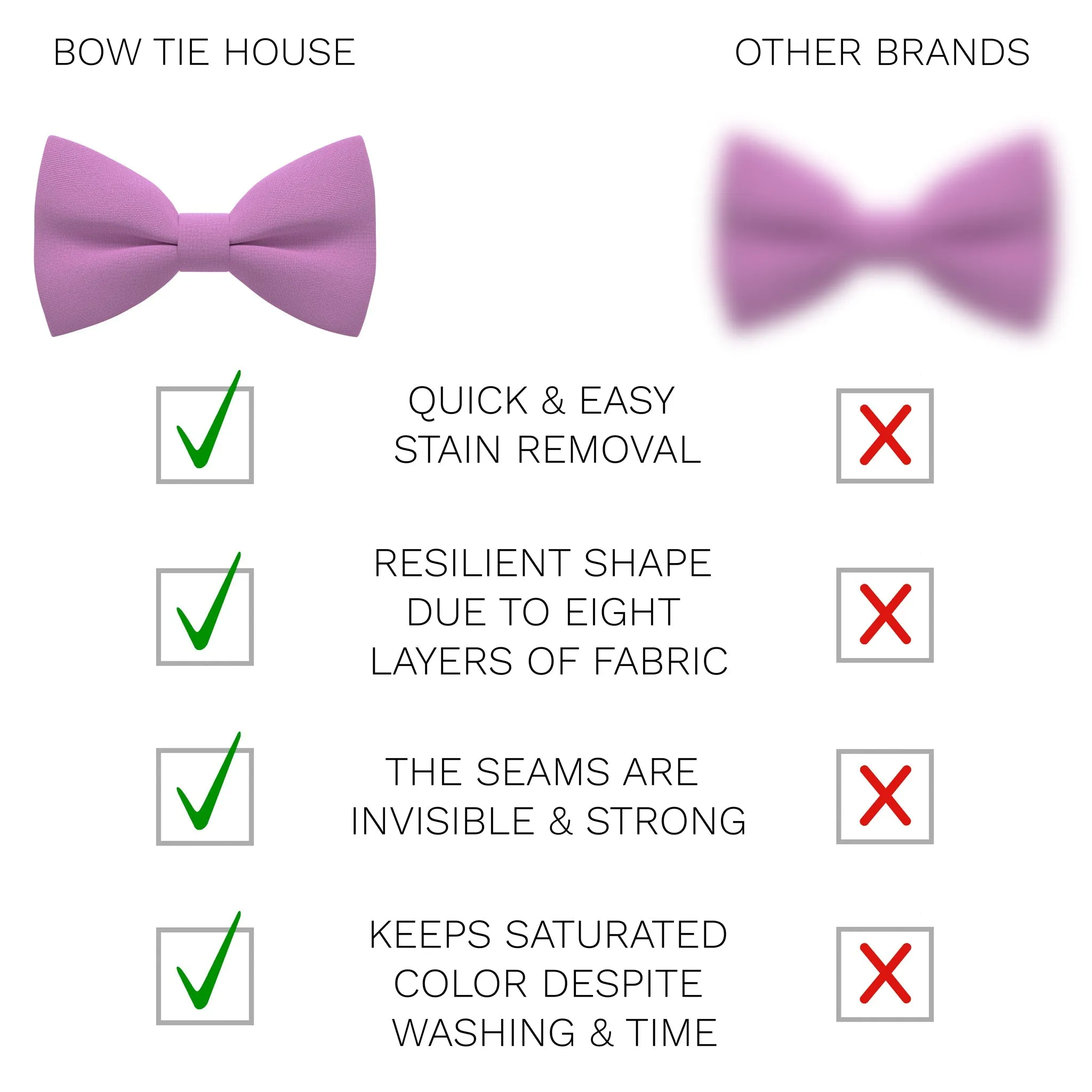 Lilac Chiffon Bow Tie