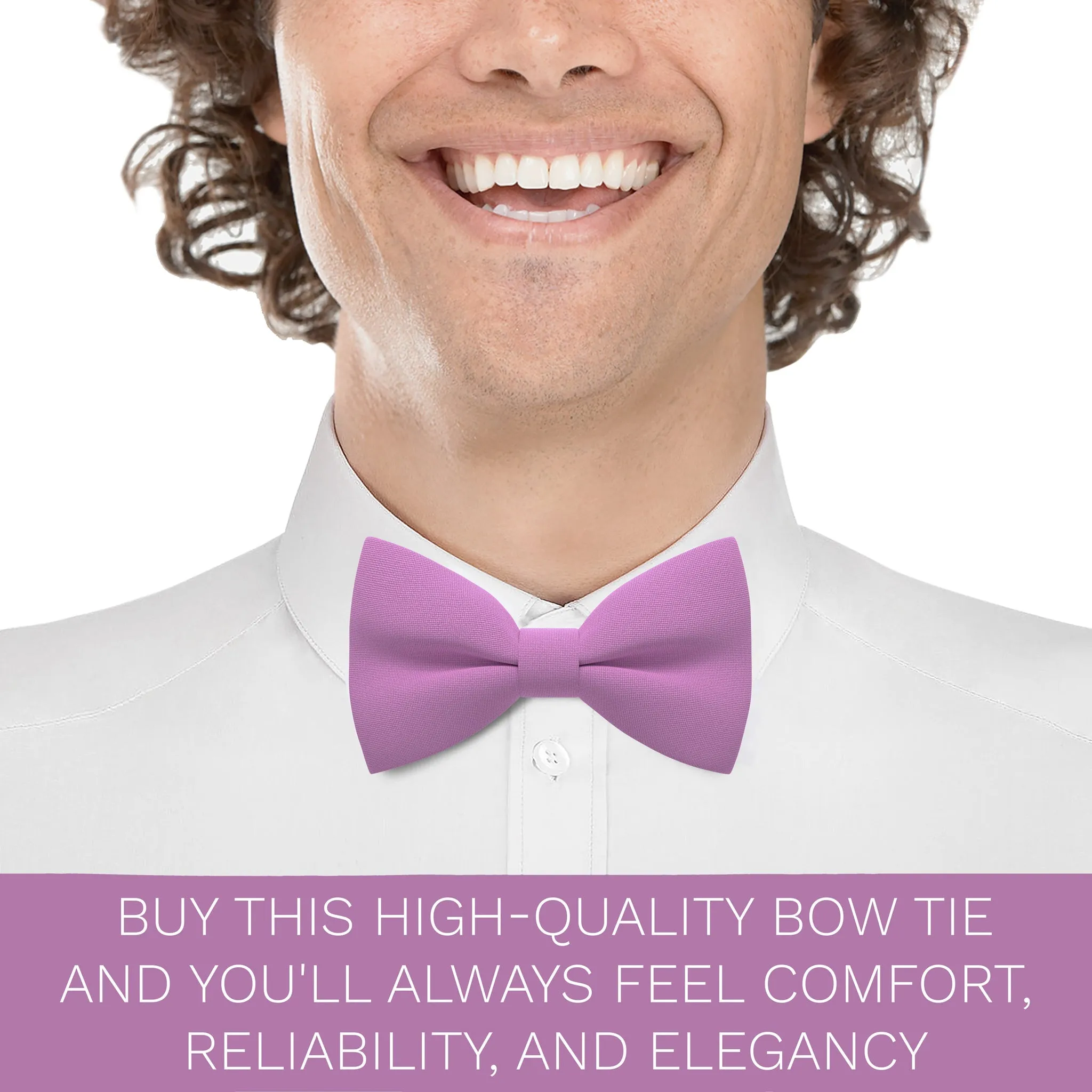 Lilac Chiffon Bow Tie