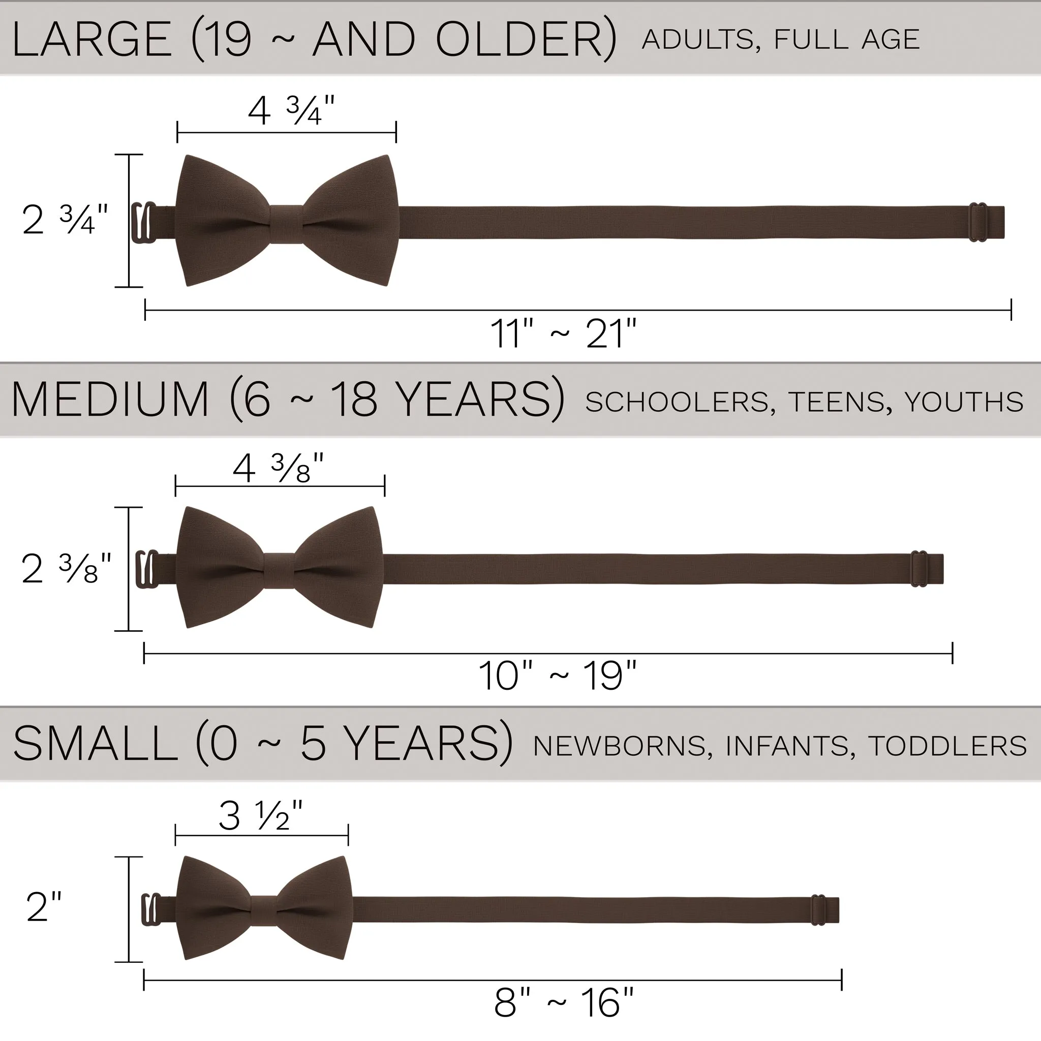 Linen Pecan Brown Bow Tie