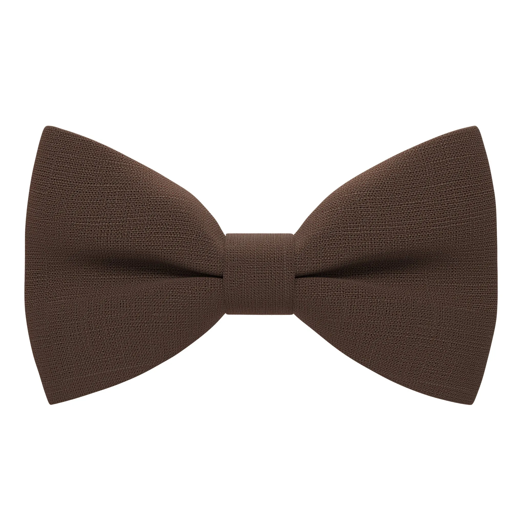 Linen Pecan Brown Bow Tie