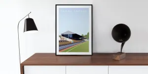 Manor Ground Illustrated Poster