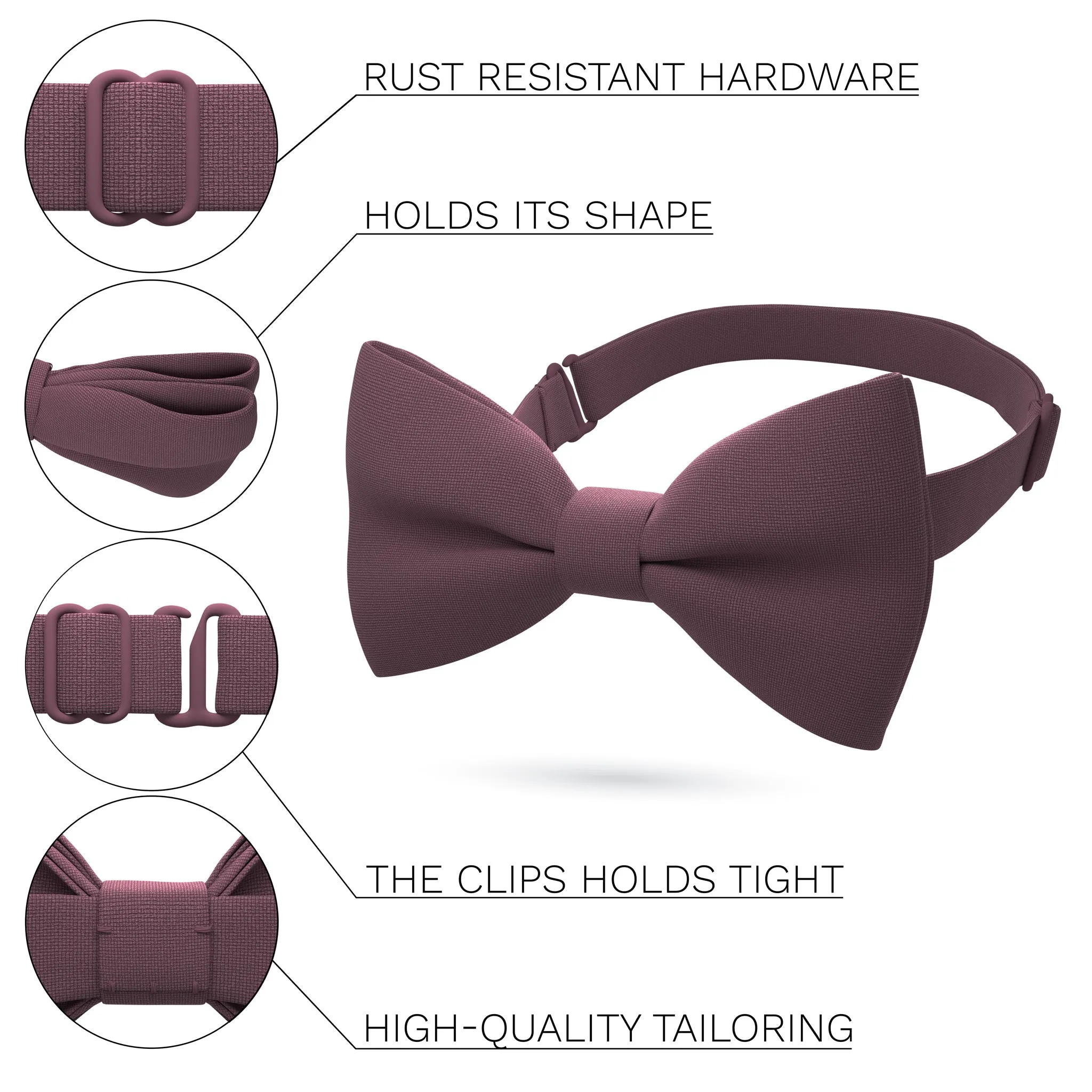 Mature Grape Bow Tie