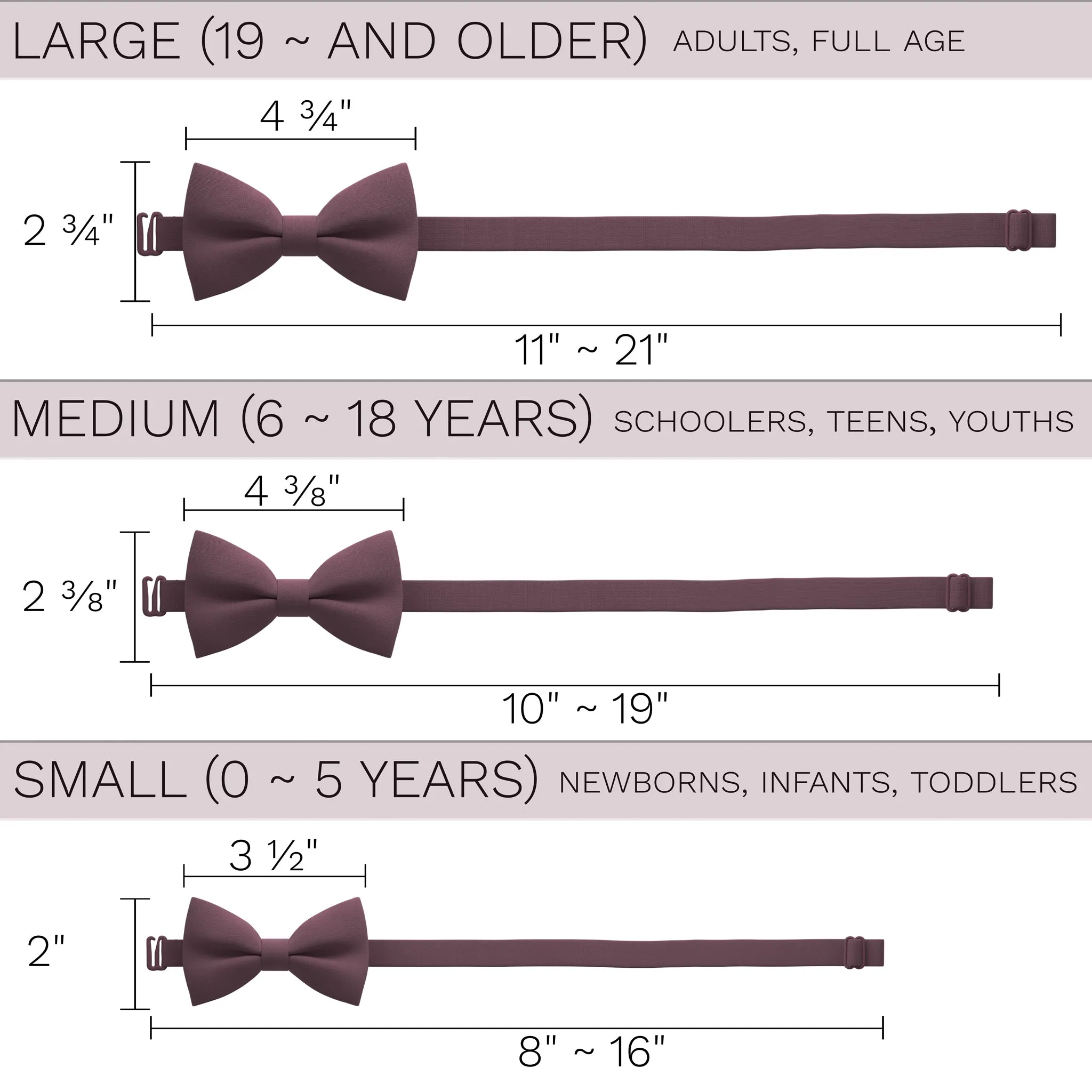 Mature Grape Bow Tie