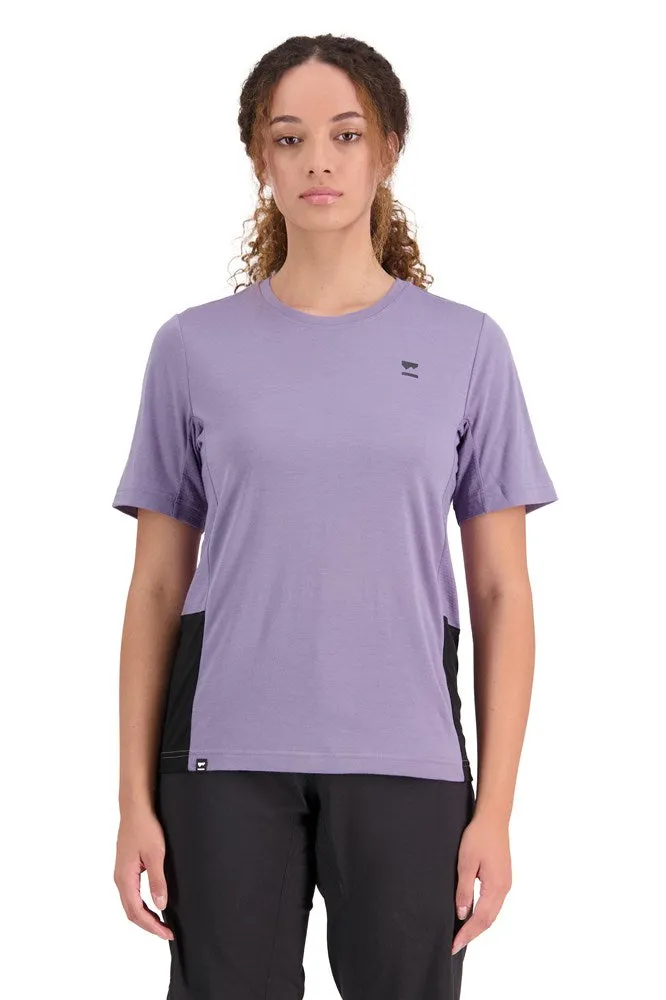 Mons Royale Tarn Merino Shift T-Shirt Thistle/Black