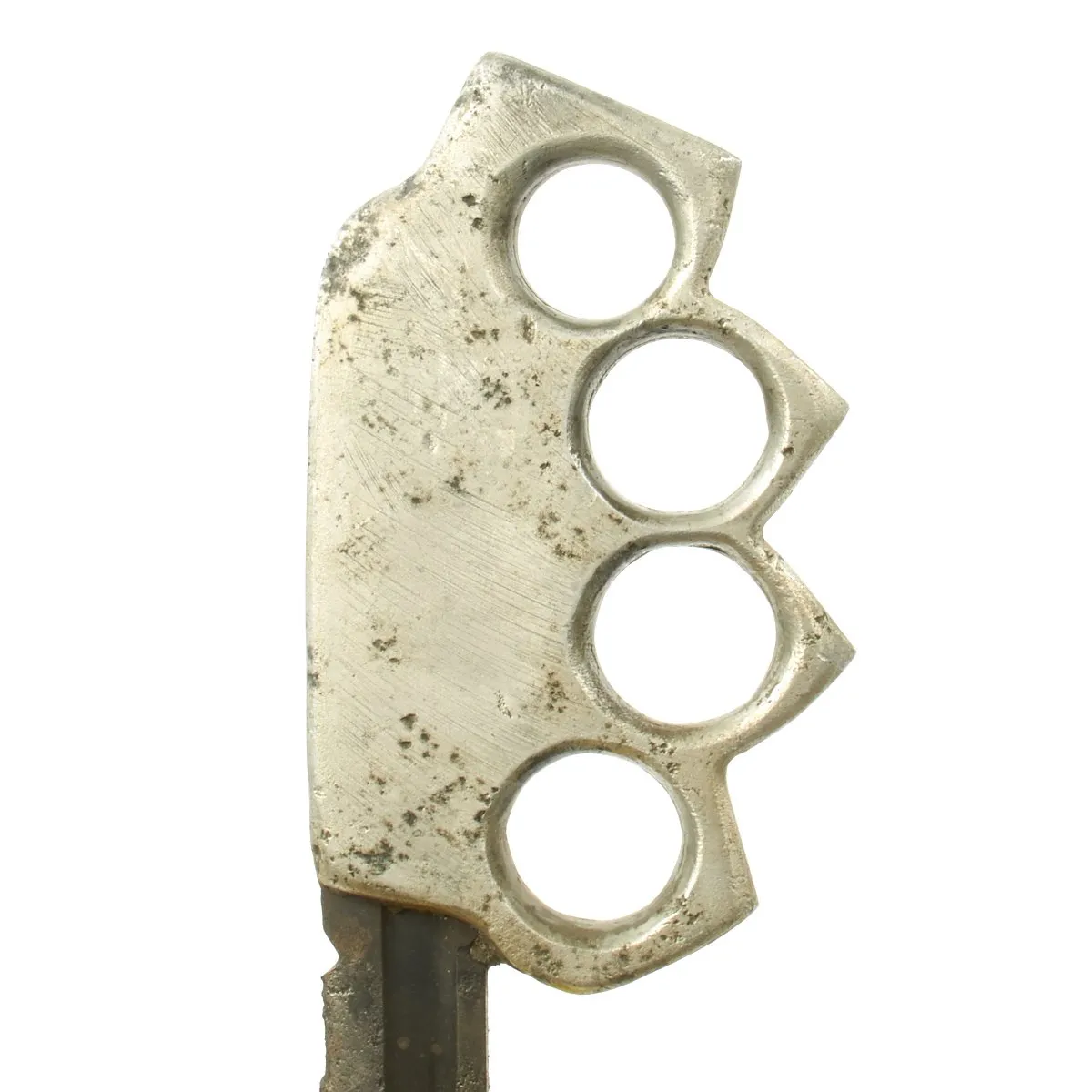 Original U.S. WWII Custom Knuckle Duster Fighting Knife Constructed From Remington Bayonet