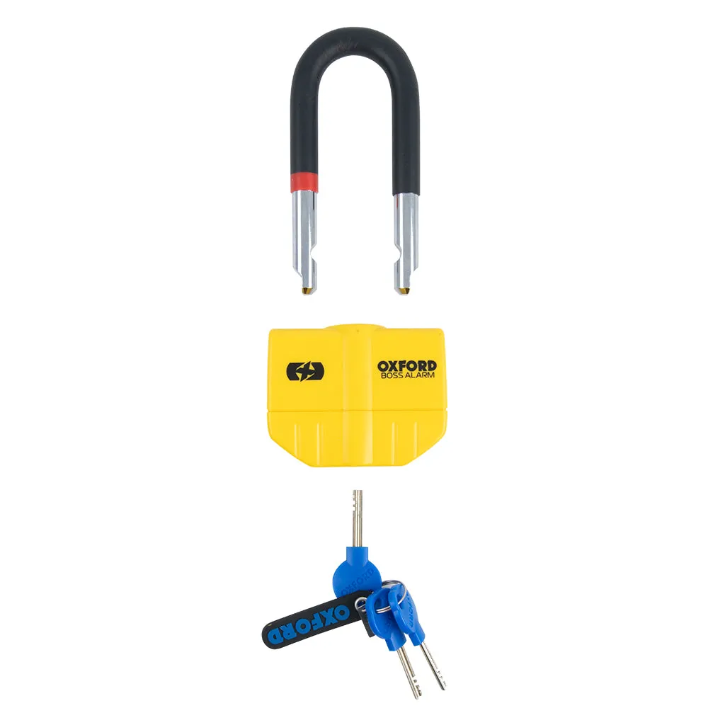 Oxford Boss Alarm 14mm Motorcycle Chain Lock 12mm x 1.5m