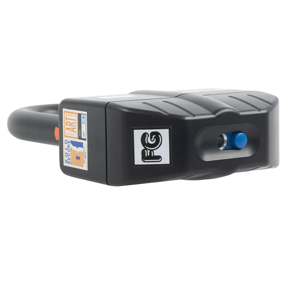Oxford Boss Bike Security Alarm 16mm Padlock Black