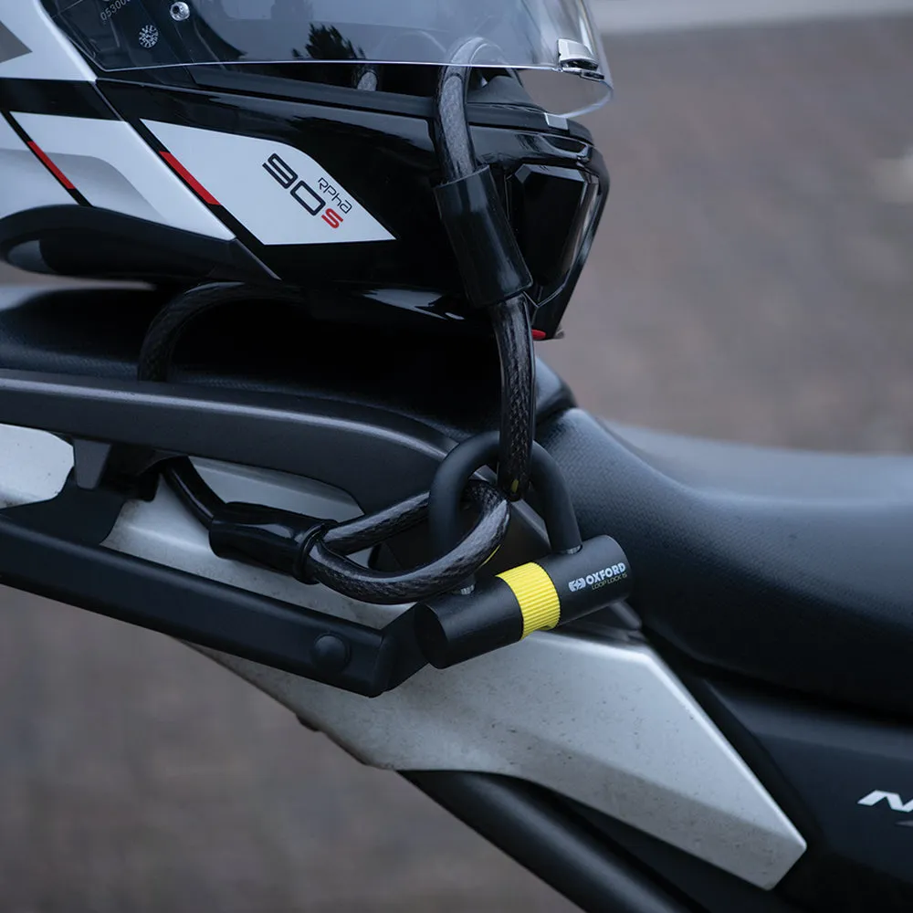 Oxford Loop Lock15 Cable Lock Mini Shackle Motorbike Security