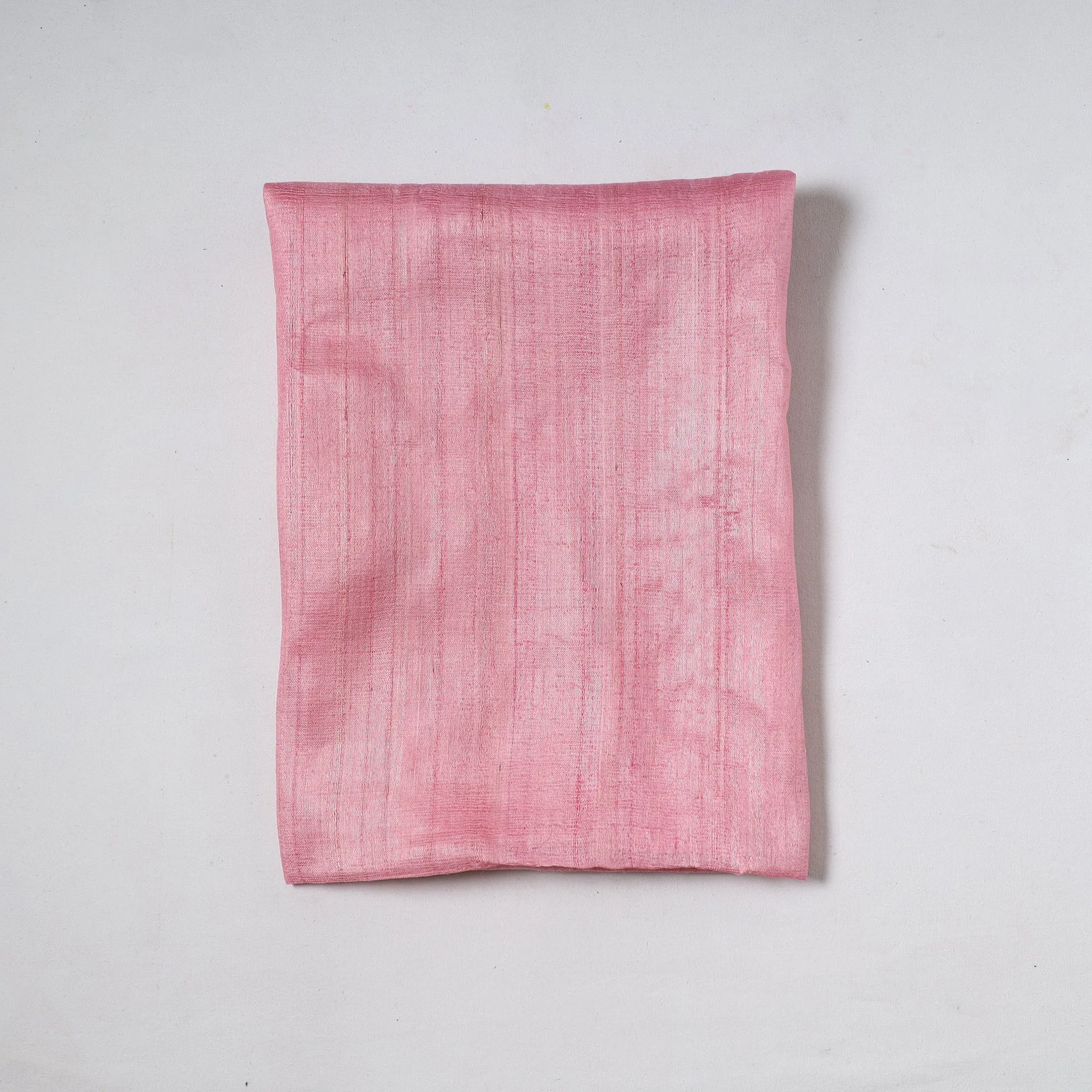 Pink - Vidarbha Tussar Silk Cotton Handloom Precut Fabric (1.6 meter) 55