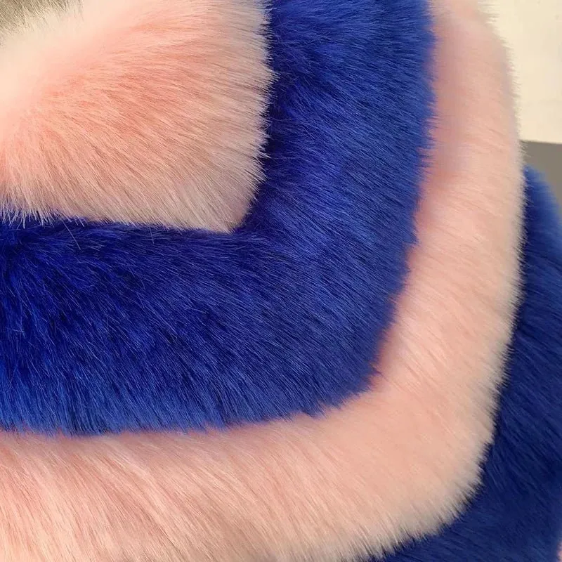 Pre Order:  Contrast Faux Fox Fur Vest