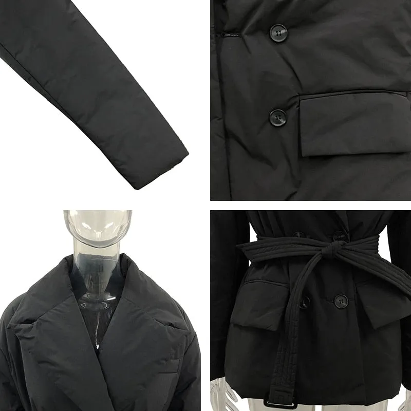 TEEK - Double Breasted Belted Jacket