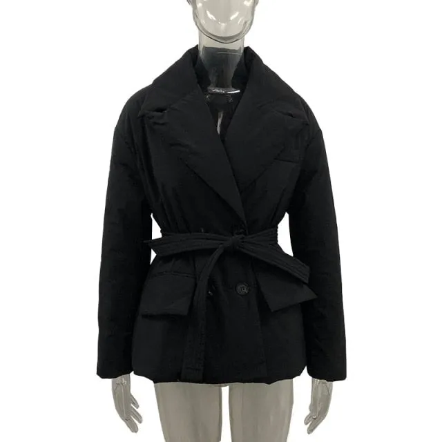 TEEK - Double Breasted Belted Jacket
