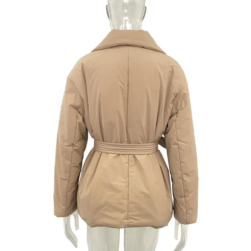 TEEK - Double Breasted Belted Jacket