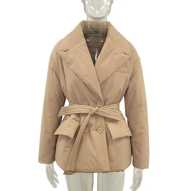 TEEK - Double Breasted Belted Jacket