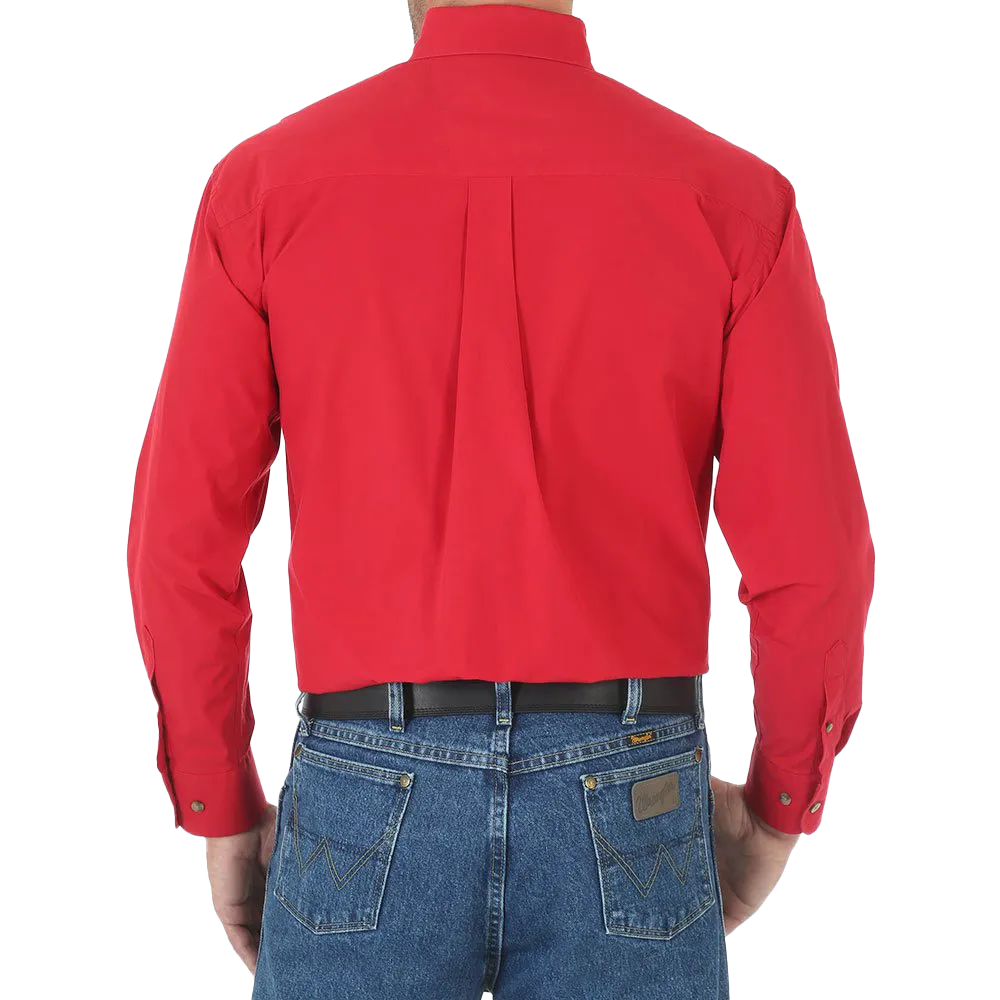 Wrangler George Strait Red Solid Shirt